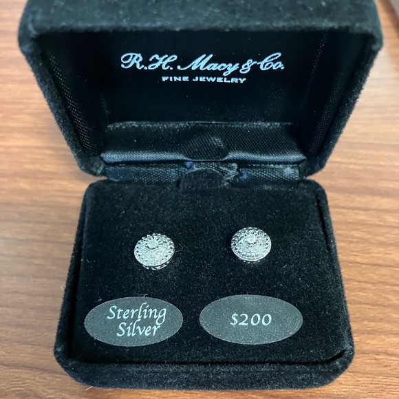 Macy’s Diamond Earrings - Picture 1 of 3